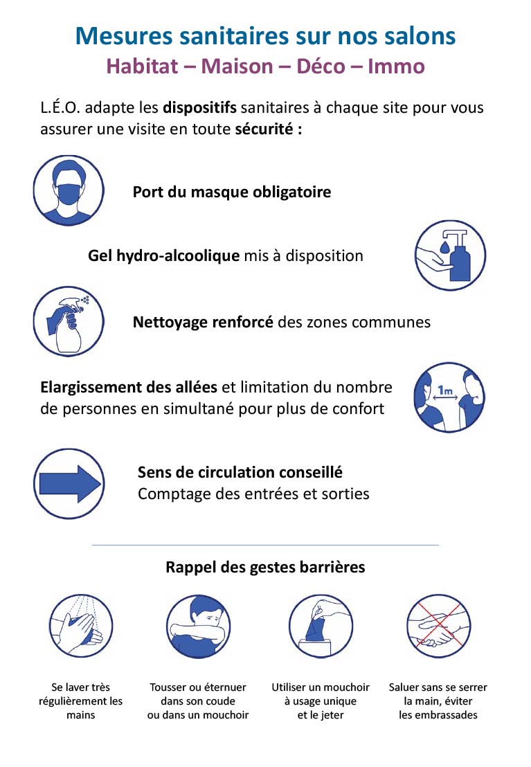 mesures sanitaires site internet visiteurs